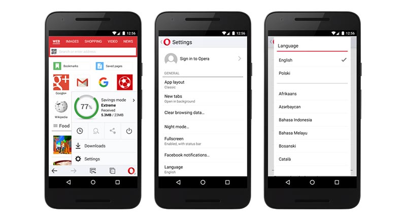 update Opera Mini Android terbaru 