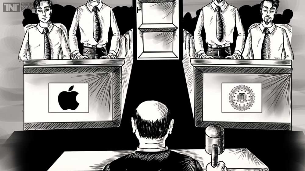 Ilustrasi Apple vs FBI