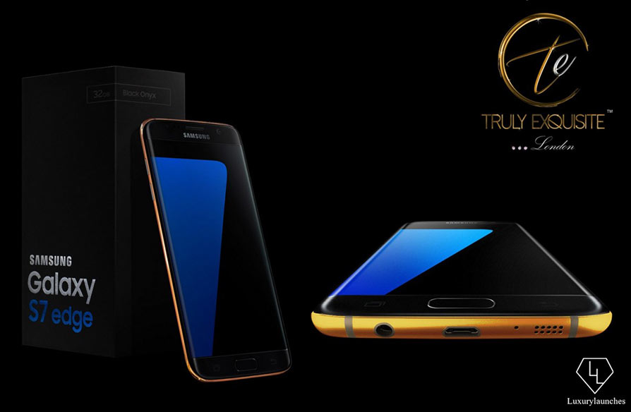Samsung Galaxy S7 berbalut emas
