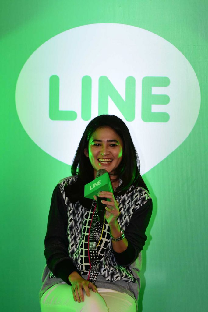 Dhyoti R Basuki PR Director LINE Indonesia dalam acara LINE for Work Life dan Ramadan Gathering