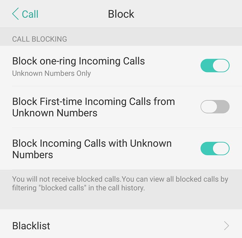 OPPO-F3-block-call