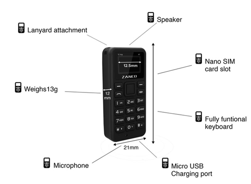 Zanco-Tiny-t1-ponsel-terkecil-di-dunia