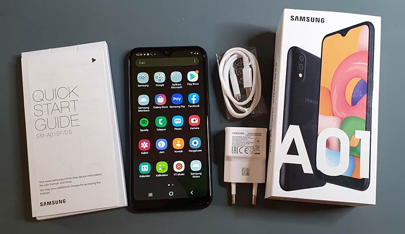 Unboxing Smartphone Sejutaan Samsung Galaxy A01 2