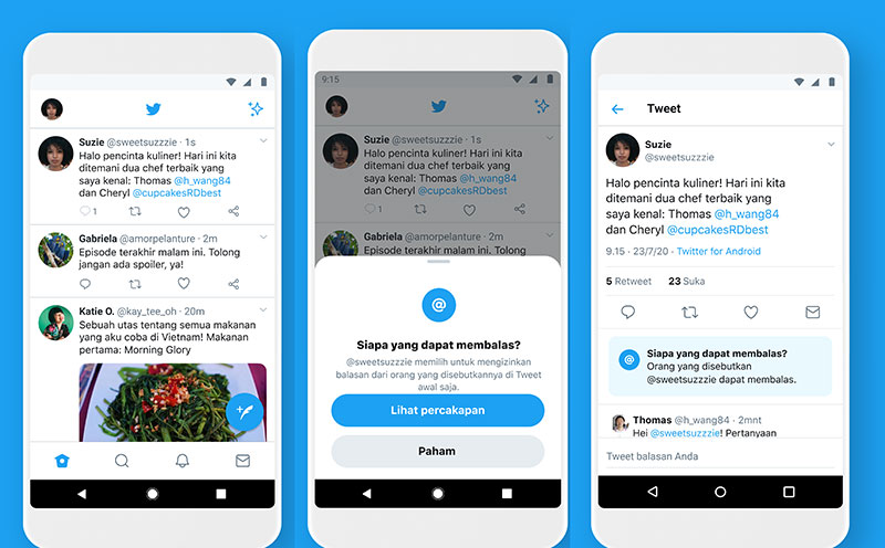 Fitur Baru Twitter, Cara Aktifkan Pengaturan Pembatasan Reply Tweet 3
